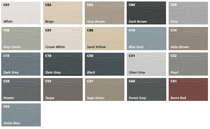 Featured image of post Cedral Board Colours In part 6 of building my new wood working workshop i make a start on the cladding cedral lap board which i believe is cement fibre based board